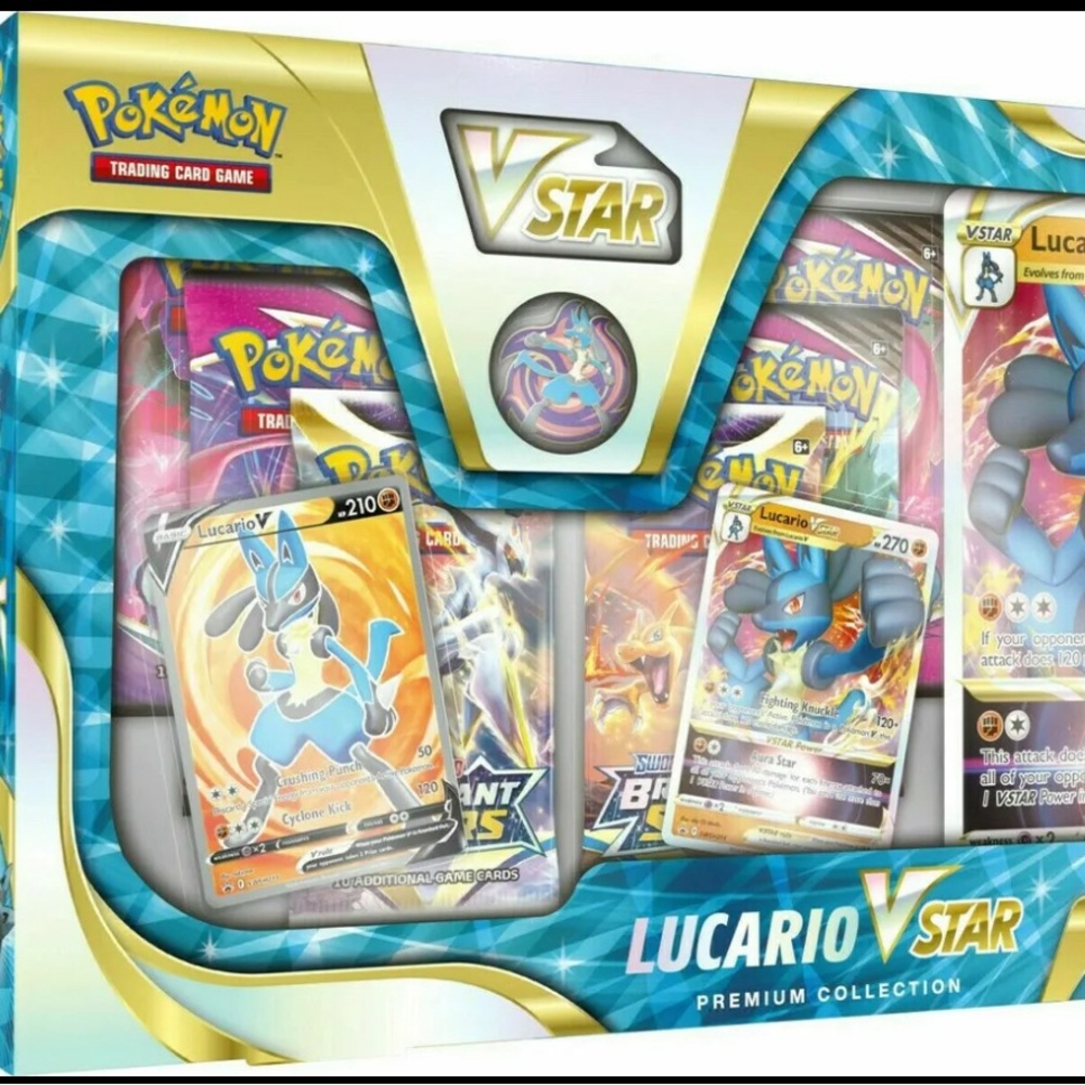 Pokémon TCG Lucario VSTAR Premium Collection Box